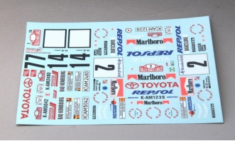 tk24-396 toyota celica st165 monte-carlo 1991 decals