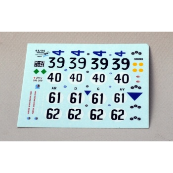 43-54 alfa-romeo sz coda tronca lm62 decals
